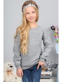 Grauer Kinderpullover NDZ36122 – Online-Shop – Boutique